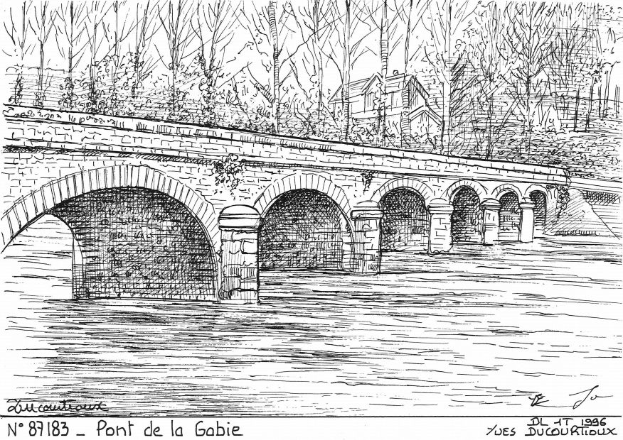 N 87183 - VERNEUIL SUR VIENNE - pont de la gabie