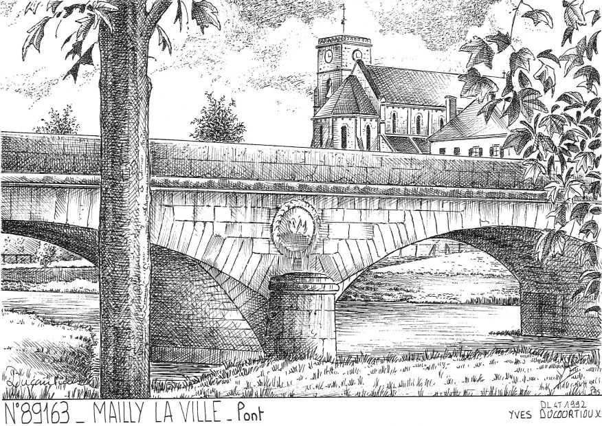 N 89163 - MAILLY LA VILLE - pont