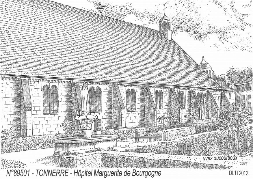 N 89501 - TONNERRE - h�pital marguerite de bourgogn