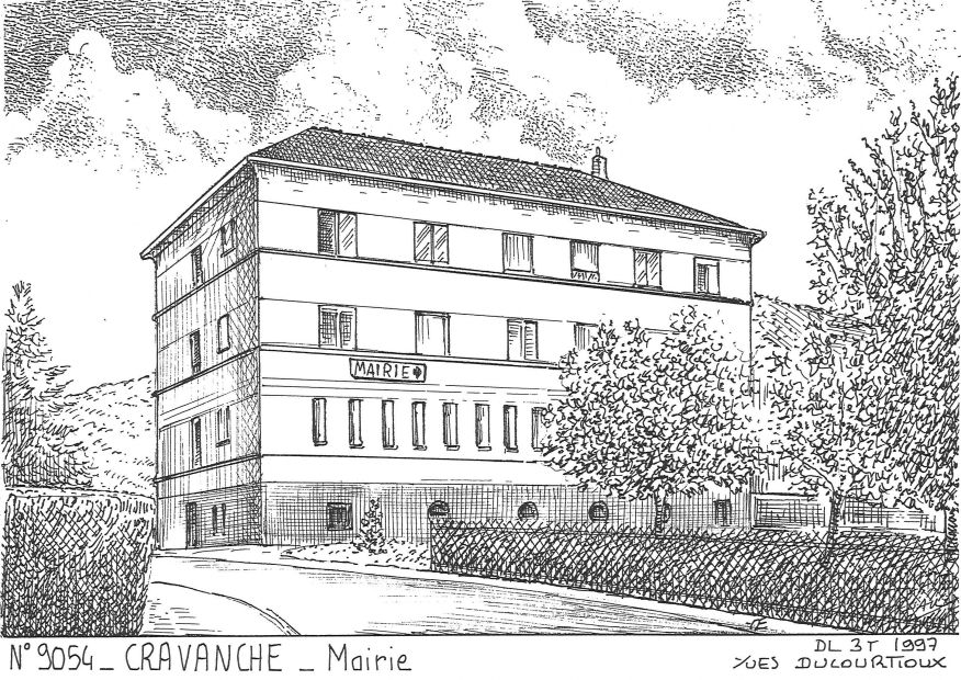 N 90054 - CRAVANCHE - mairie