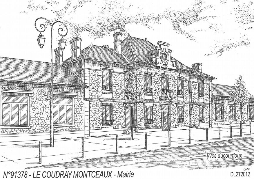 N 91378 - LE COUDRAY MONTCEAUX - mairie