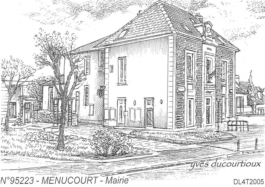 N 95223 - MENUCOURT - mairie