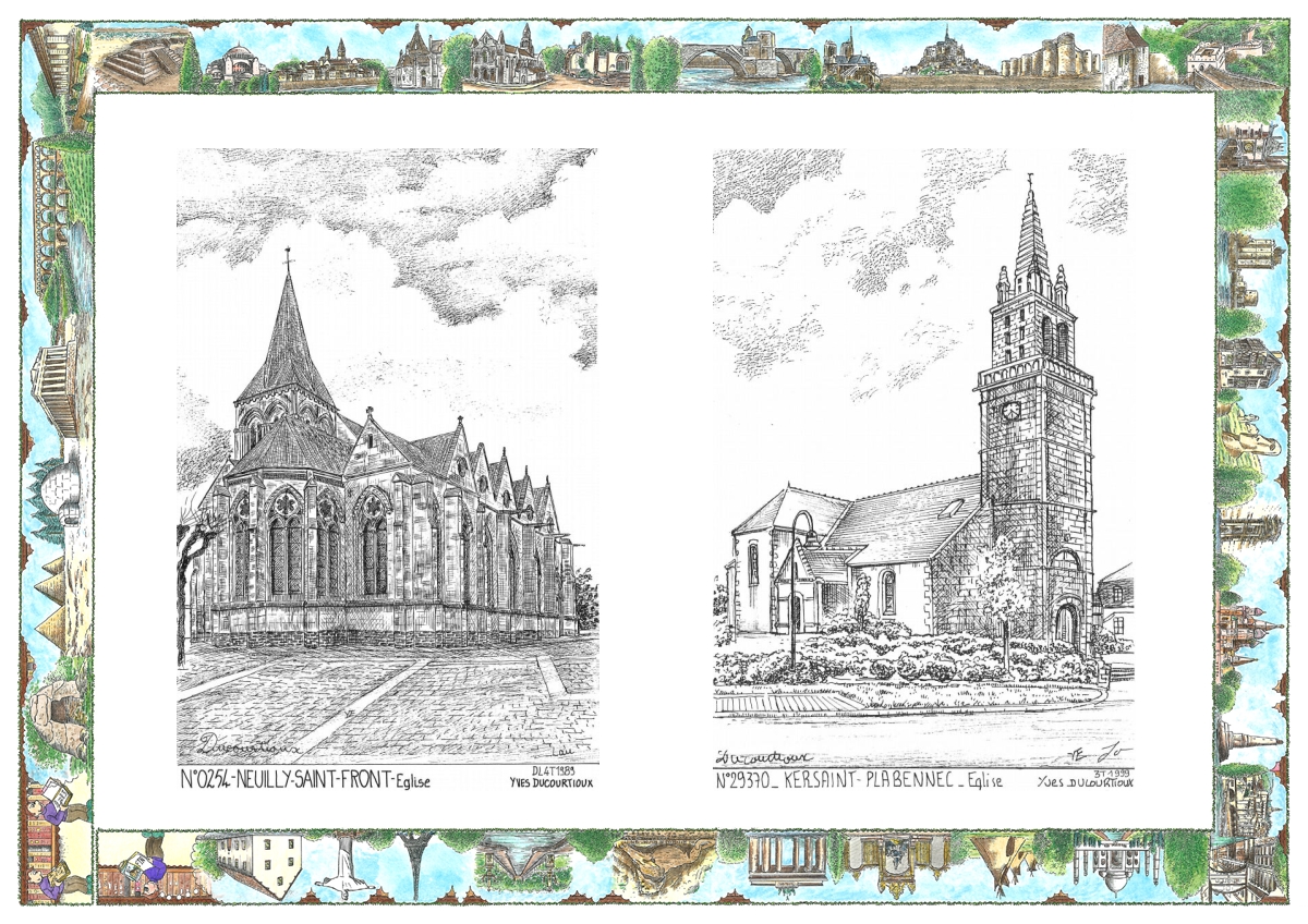 MONOCARTE N 02054-29370 - NEUILLY ST FRONT - �glise / KERSAINT PLABENNEC - �glise