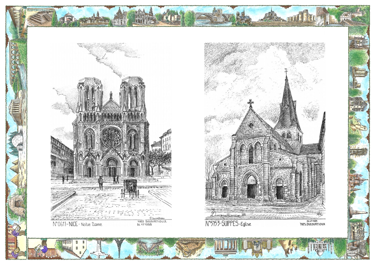 MONOCARTE N 06011-51053 - NICE - notre dame / SUIPPES - �glise