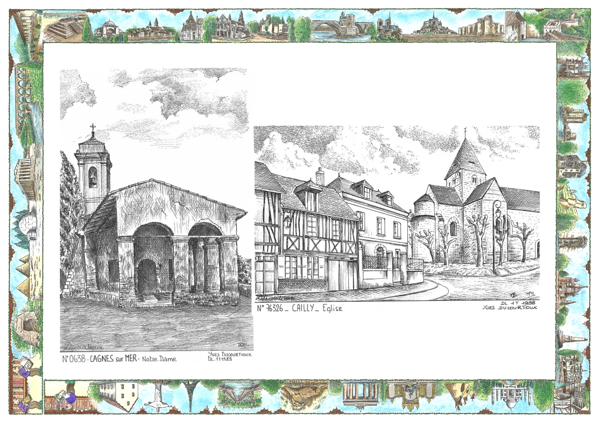 MONOCARTE N 06038-76326 - CAGNES SUR MER - notre dame / CAILLY - �glise