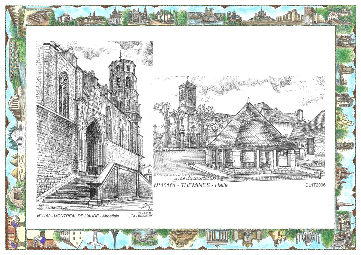 MONOCARTE N 11062-46161 - MONTREAL - coll�giale / THEMINES - halle
