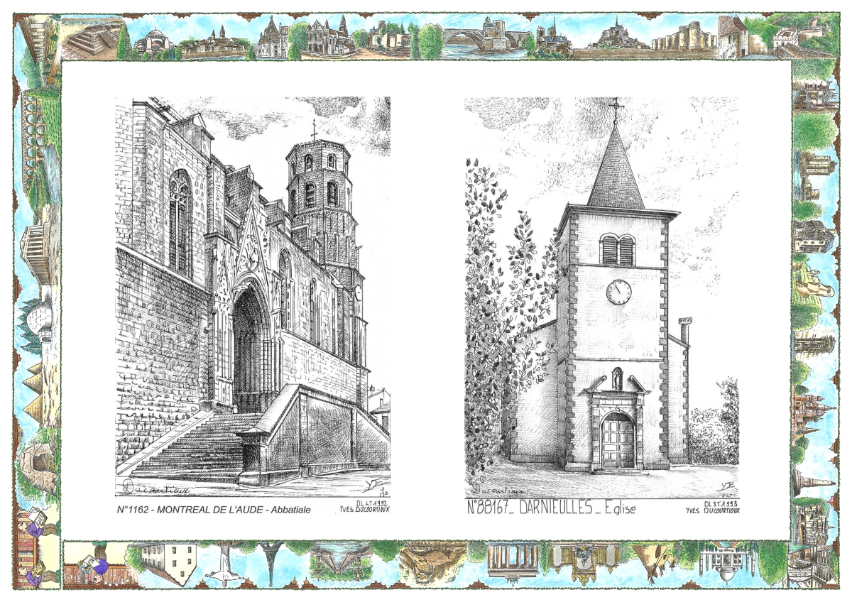 MONOCARTE N 11062-88167 - MONTREAL - coll�giale / DARNIEULLES - �glise
