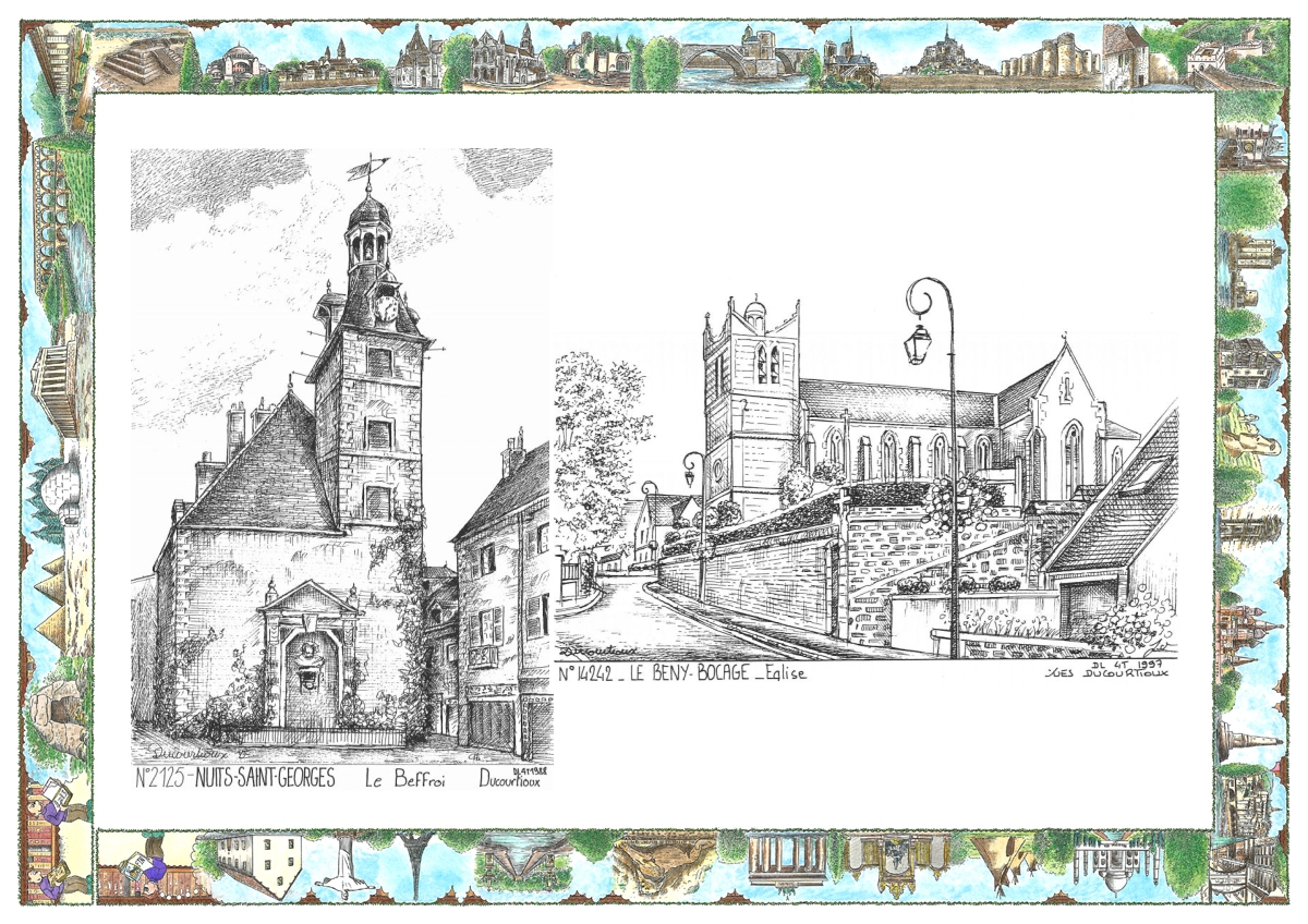 MONOCARTE N 14242-21025 - LE BENY BOCAGE - �glise / NUITS ST GEORGES - beffroi