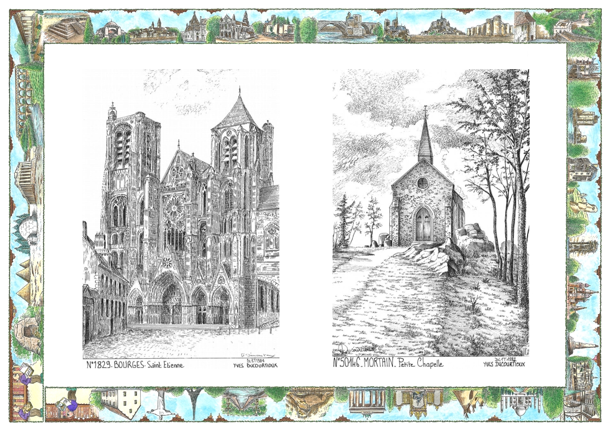 MONOCARTE N 18029-50146 - BOURGES - st �tienne / MORTAIN - petite chapelle