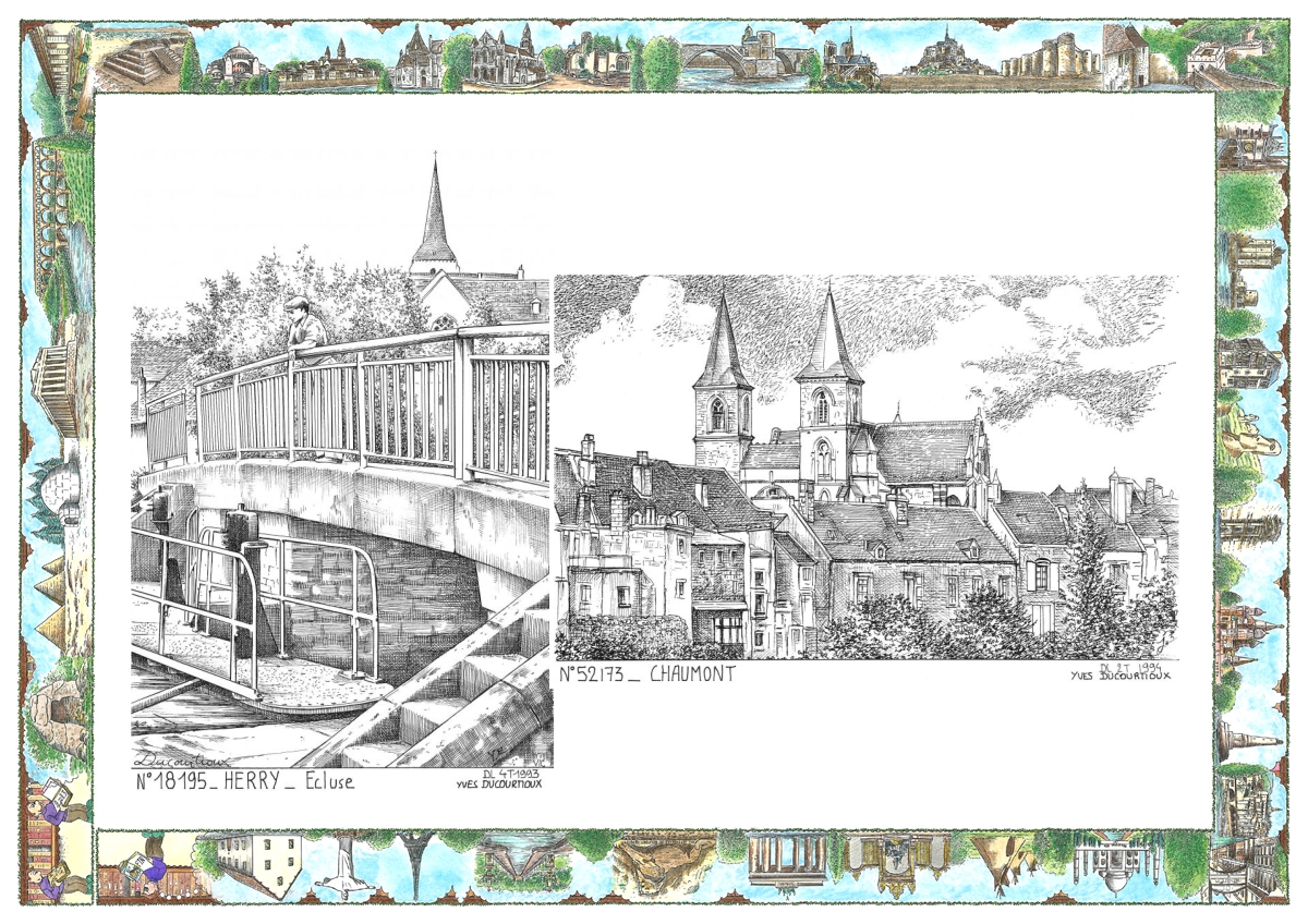 MONOCARTE N 18195-52173 - HERRY - �cluse / CHAUMONT - vue