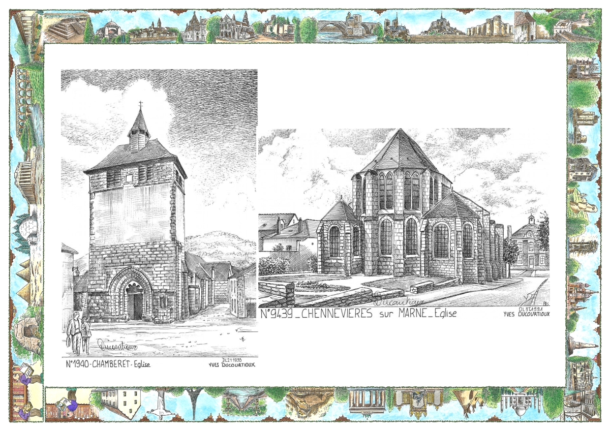 MONOCARTE N 19040-94039 - CHAMBERET - �glise / CHENNEVIERES SUR MARNE - �glise