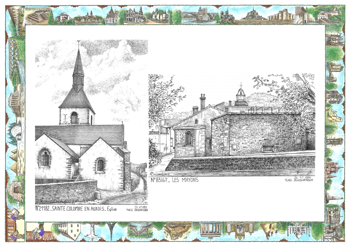 MONOCARTE N 21182-83167 - STE COLOMBE - �glise / LES MAYONS - vue