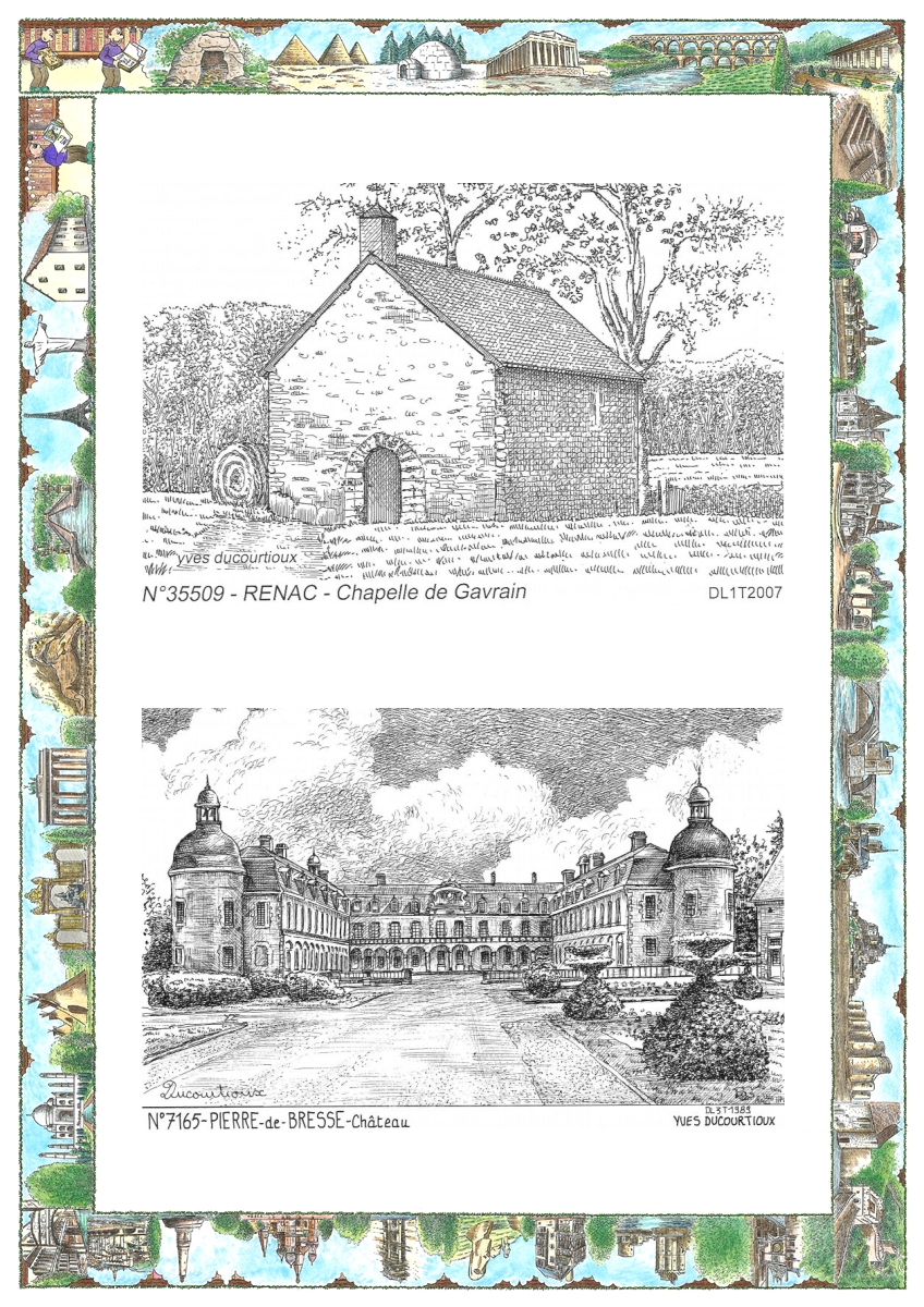 MONOCARTE N 35509-71065 - RENAC - chapelle de gavrain / PIERRE DE BRESSE - ch�teau