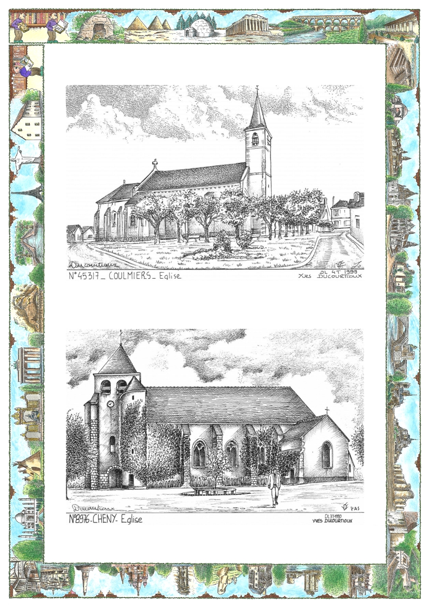 MONOCARTE N 45317-89076 - COULMIERS - �glise / CHENY - �glise