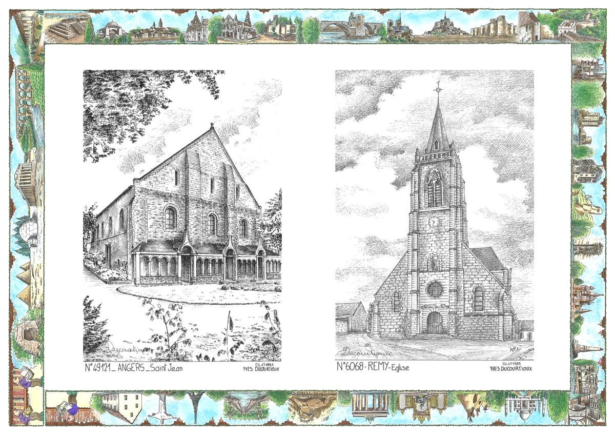 MONOCARTE N 49121-60068 - ANGERS - st jean / REMY - �glise