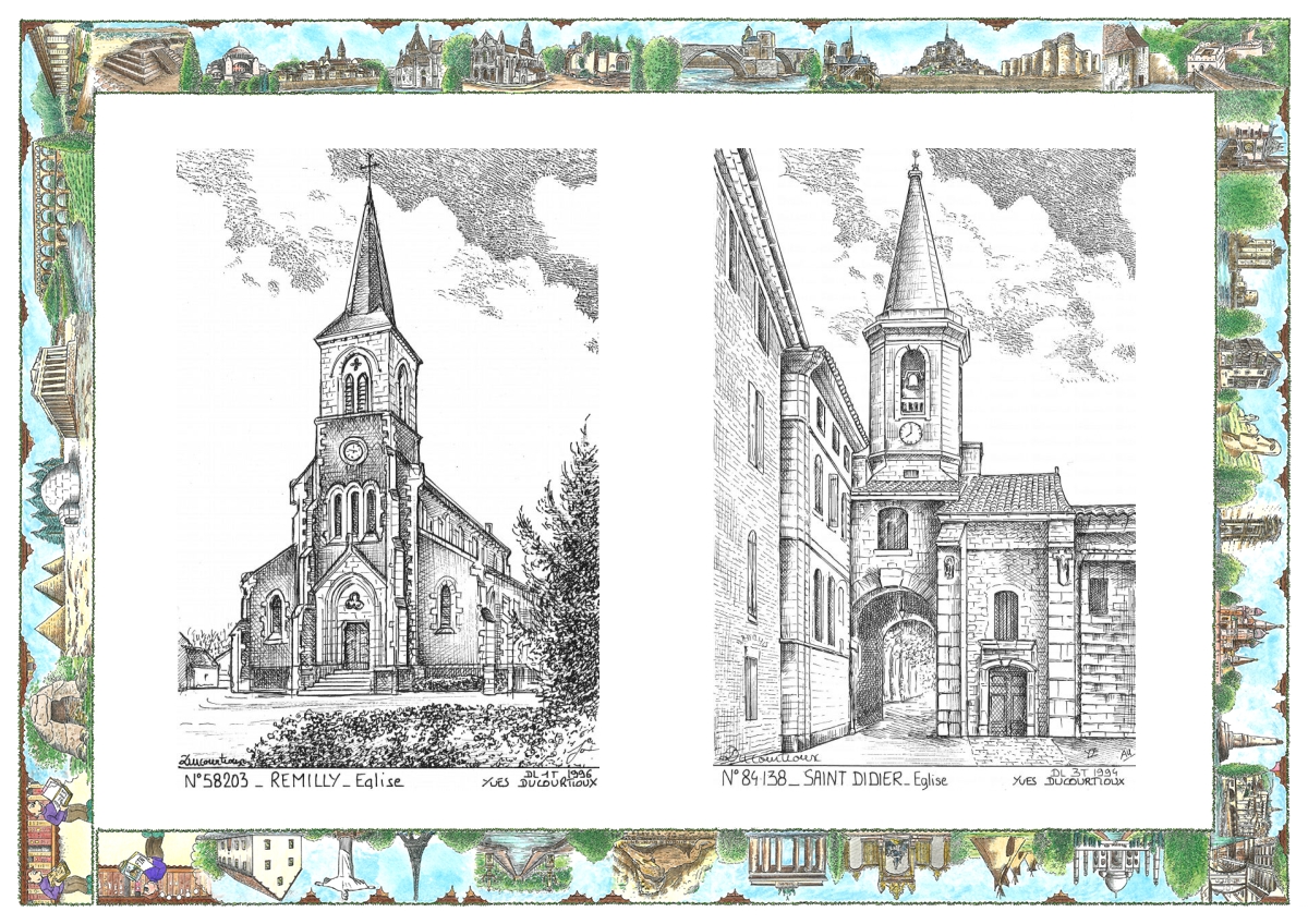 MONOCARTE N 58203-84138 - REMILLY - �glise / ST DIDIER - �glise