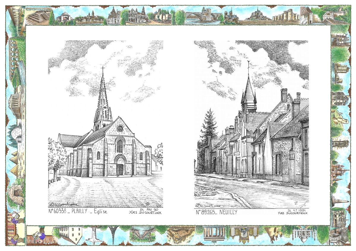 MONOCARTE N 60338-89265 - PLAILLY - �glise / NEUILLY - vue