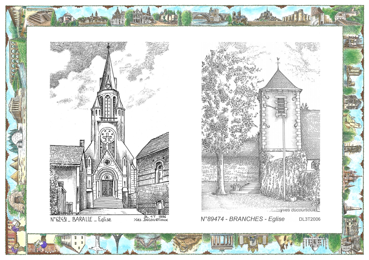 MONOCARTE N 62431-89474 - BARALLE - �glise / BRANCHES - �glise