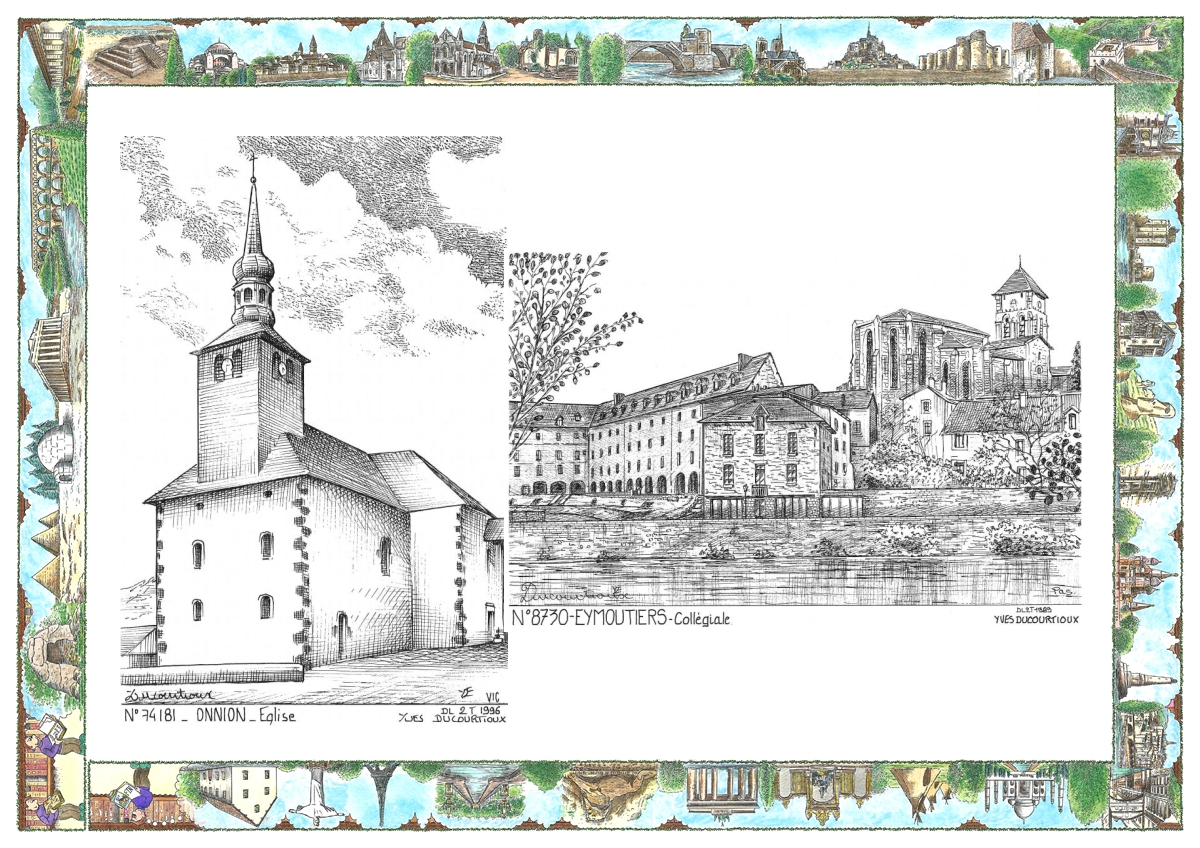 MONOCARTE N 74181-87030 - ONNION - �glise / EYMOUTIERS - coll�giale