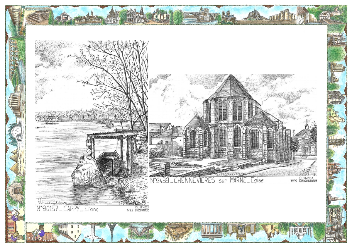 MONOCARTE N 80157-94039 - CAPPY - �tang / CHENNEVIERES SUR MARNE - �glise