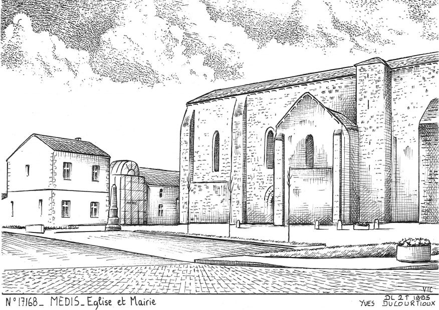 N 17168 - MEDIS - église et mairie