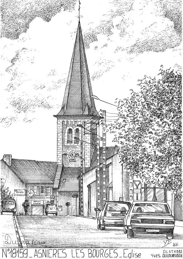 N 18159 - BOURGES - glise d asnires