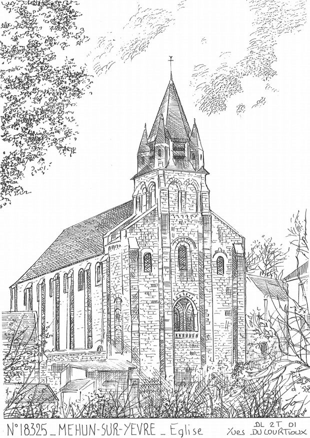 N° 18325 - MEHUN SUR YEVRE - église