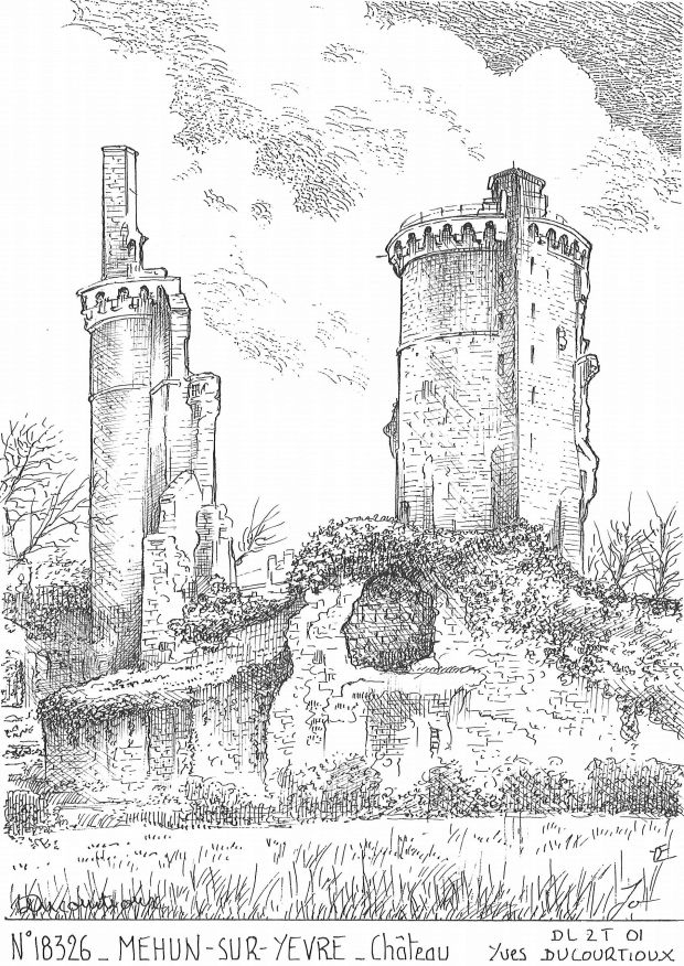 N° 18326 - MEHUN SUR YEVRE - château