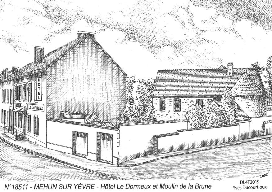 N 18511 - MEHUN SUR YEVRE - h�tel le dormeux et moulin de