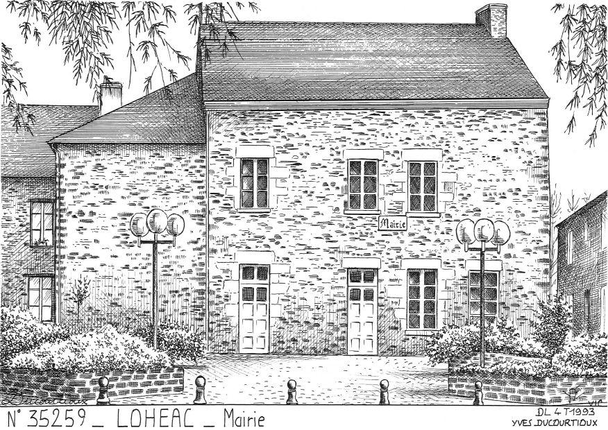 N 35259 - LOHEAC - mairie