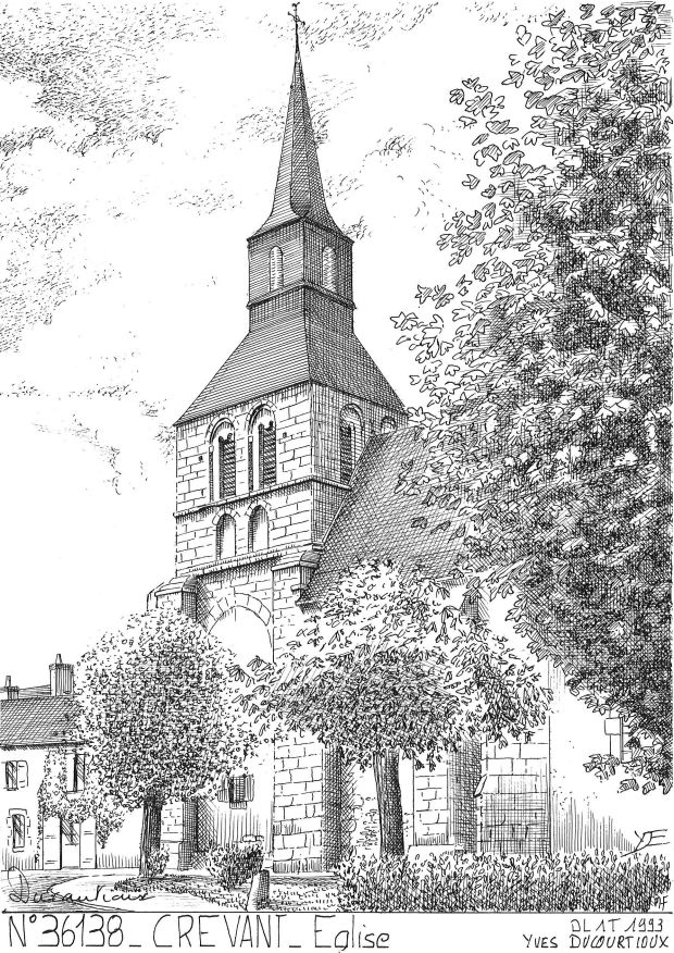 N 36138 - CREVANT - église