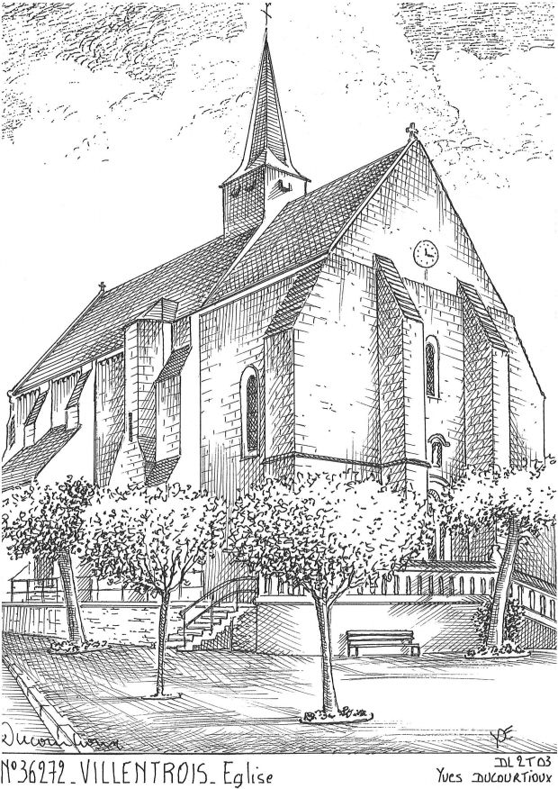 N 36272 - VILLENTROIS - glise