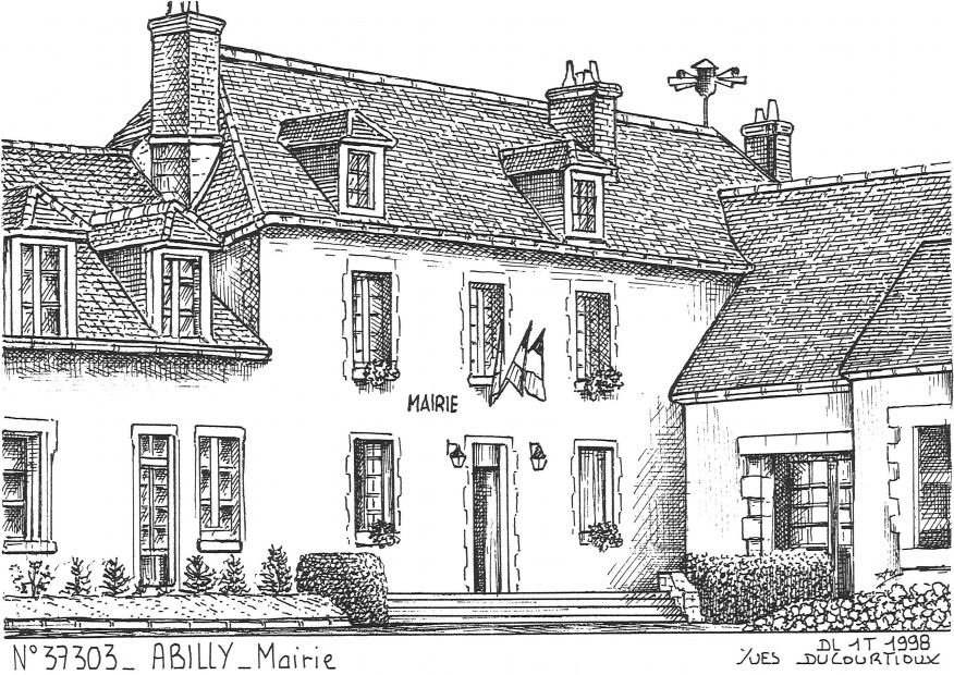 N 37303 - ABILLY - mairie