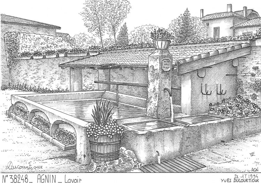 N 38248 - AGNIN - lavoir