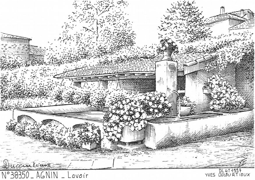 N 38350 - AGNIN - lavoir