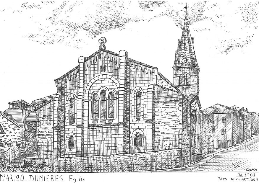 N 43190 - DUNIERES - église