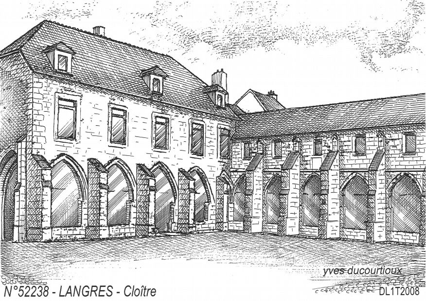 N 52238 - LANGRES - clotre