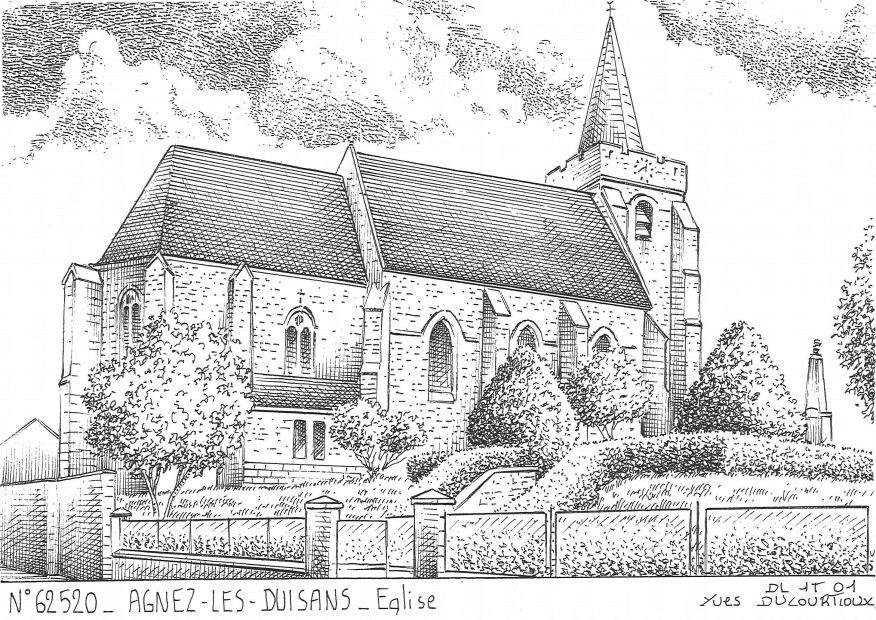 N 62520 - AGNEZ LES DUISANS - glise