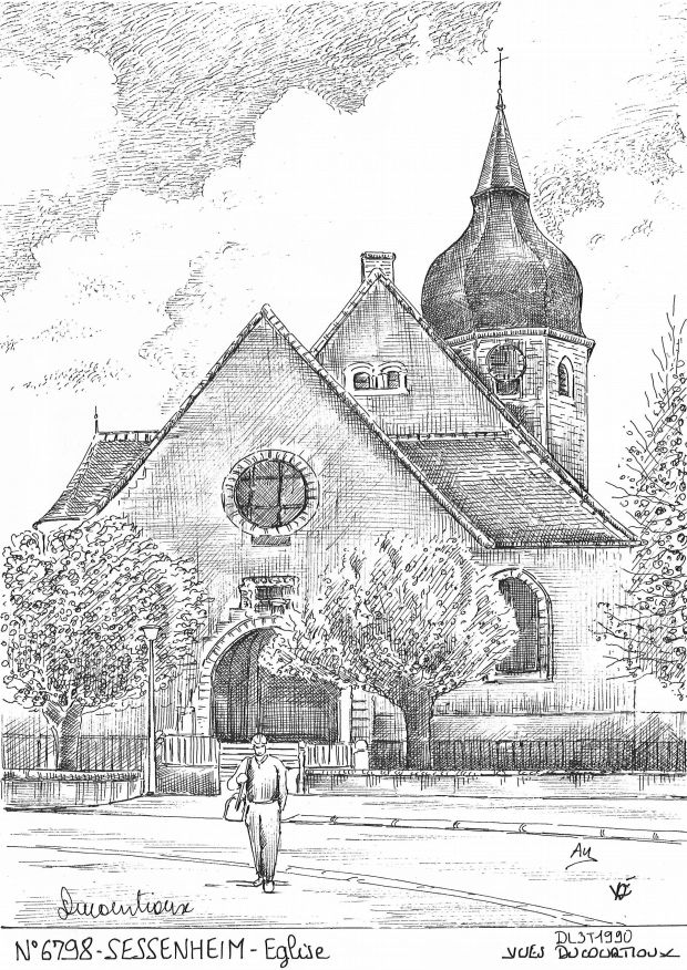 N 67098 - SESSENHEIM - église