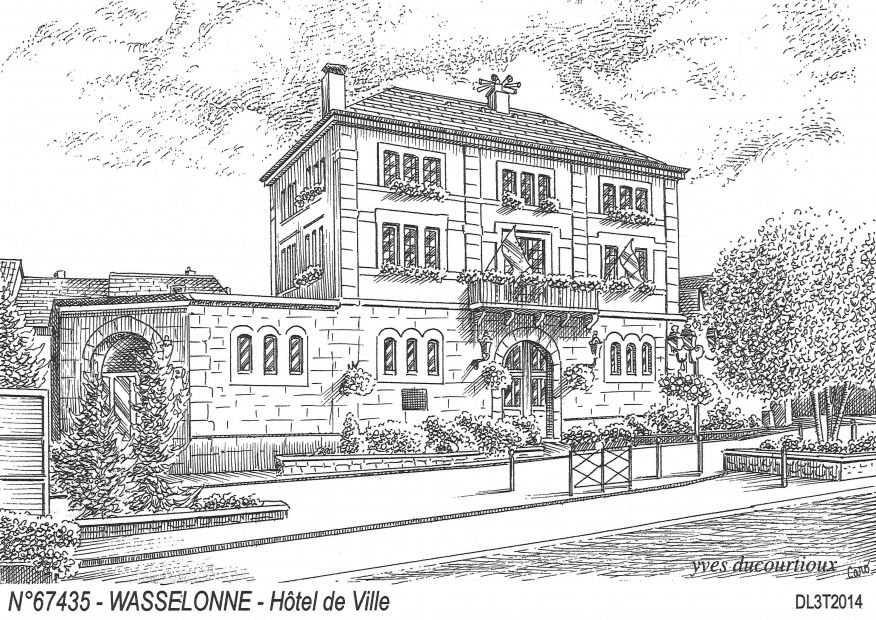 N 67435 - WASSELONNE - hôtel de ville