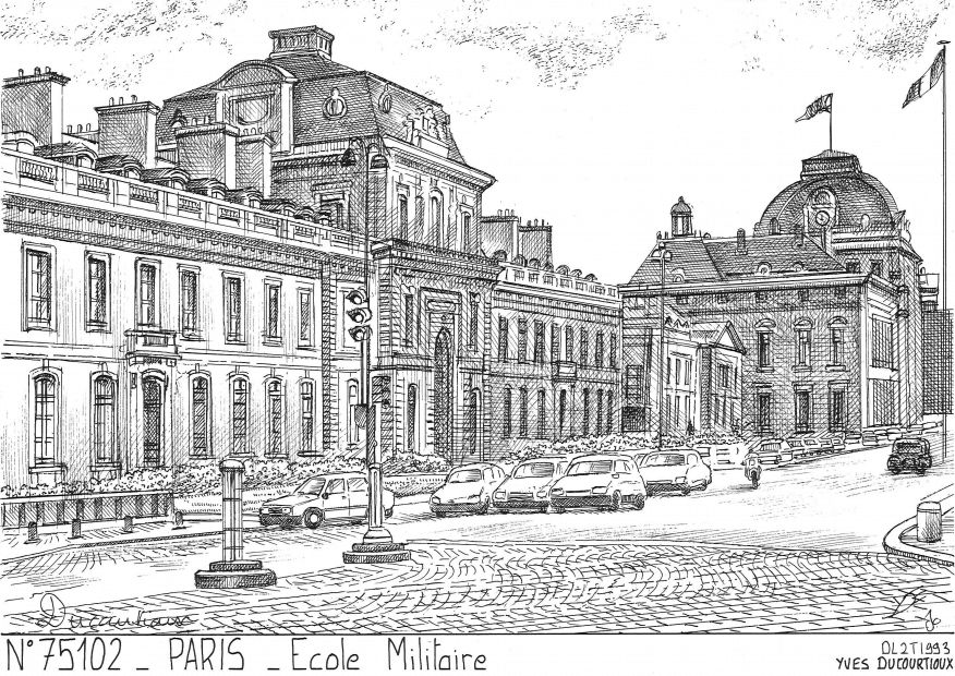 N 75102 - PARIS - école militaire