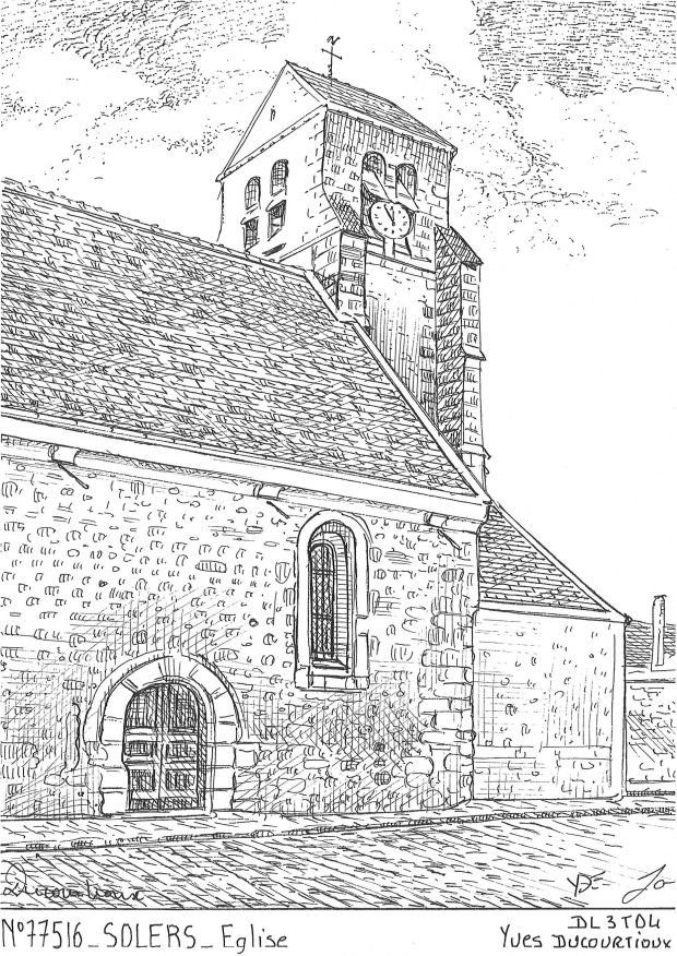 N 77516 - SOLERS - église