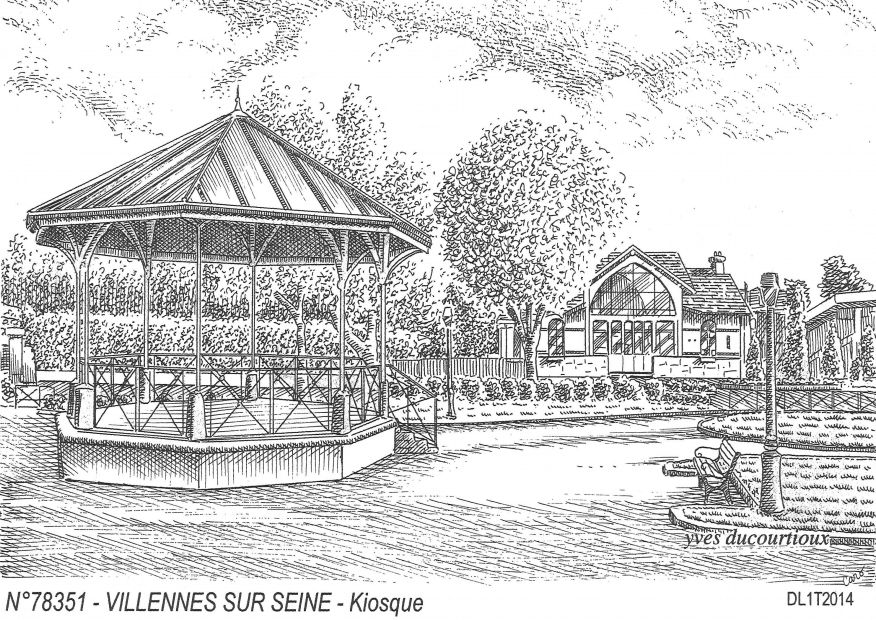 N 78351 - VILLENNES SUR SEINE - kiosque