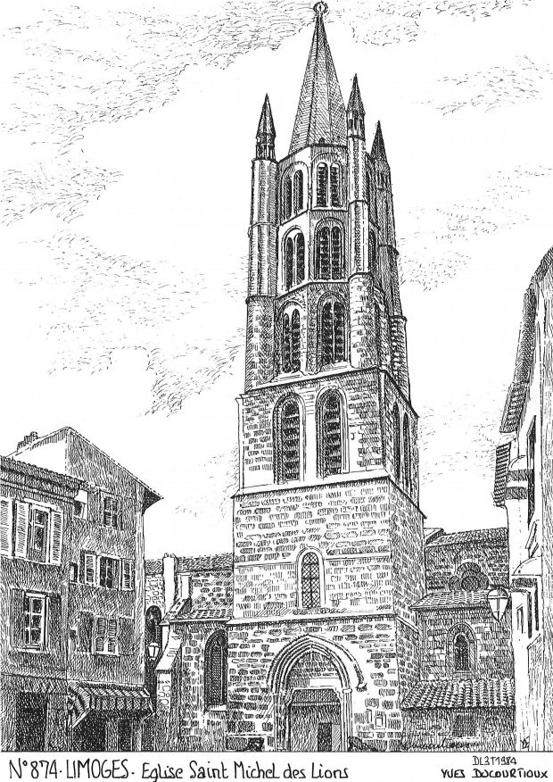 N 87004 - LIMOGES - église st michel des lions
