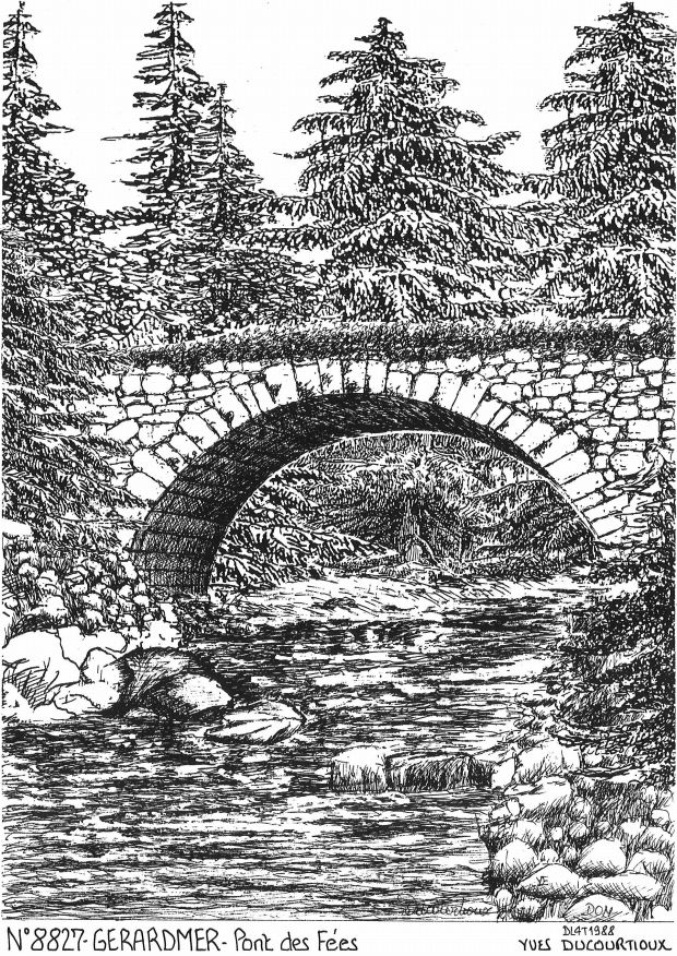 N 88027 - GERARDMER - pont des fées