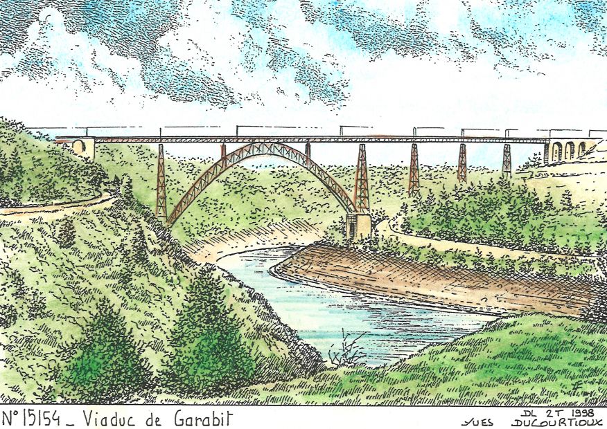 N 15154 - ANGLARDS DE ST FLOUR - viaduc de garabit