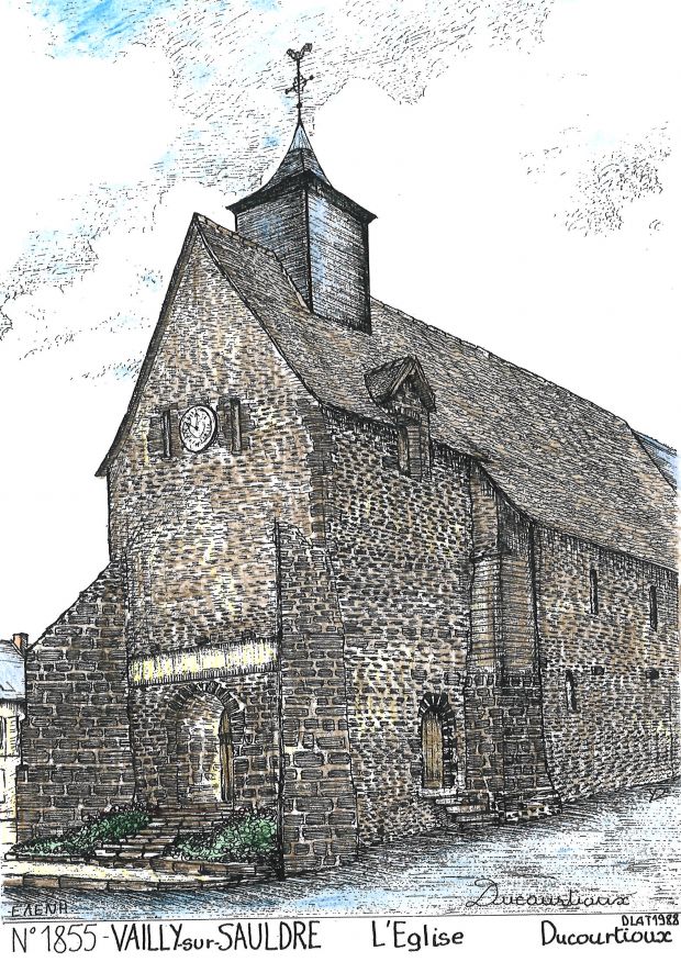 N 18055 - VAILLY SUR SAULDRE - église