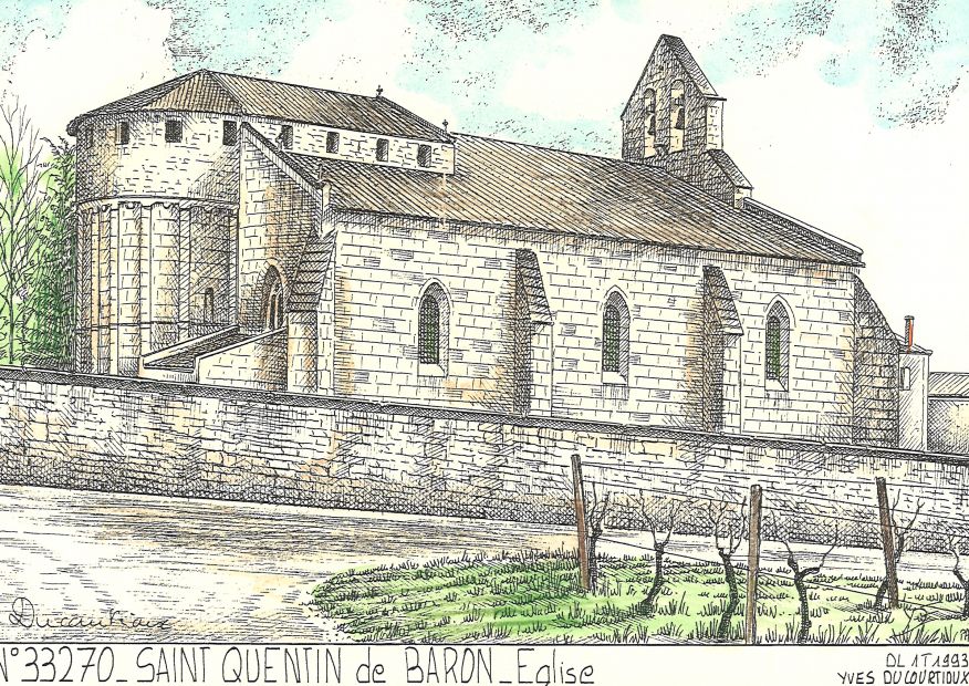 N 33270 - ST QUENTIN DE BARON - glise