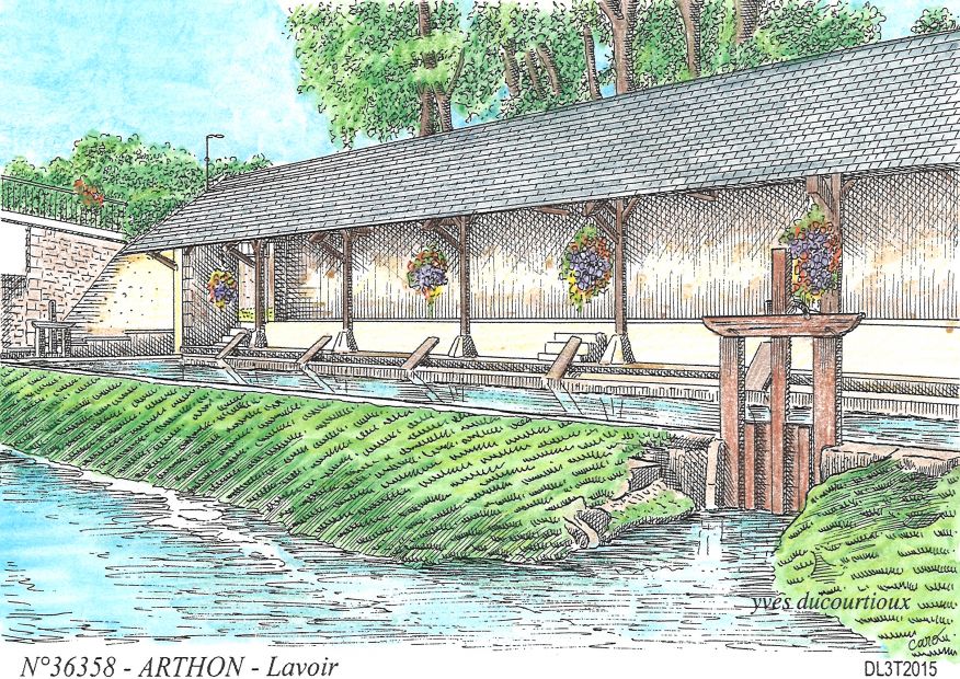 N 36358 - ARTHON - lavoir