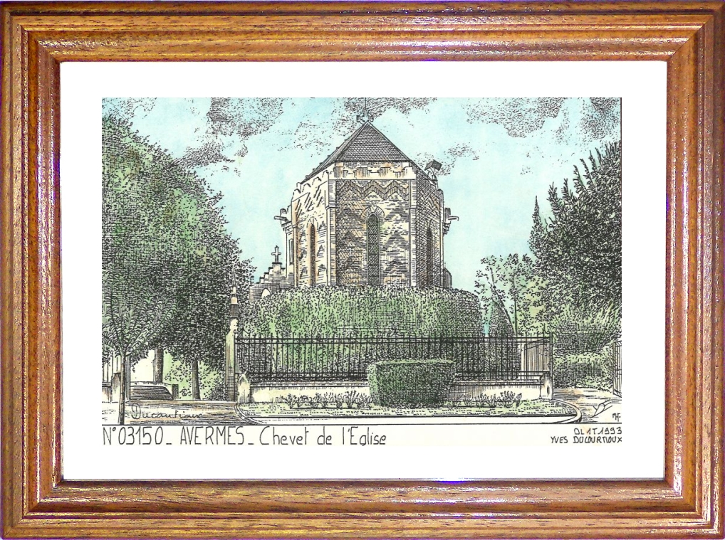 N 03150 - AVERMES - chevet de l glise